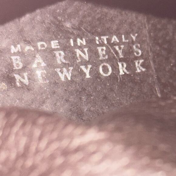 Barneys New York Gray Suede Heeled Mid-Calf Boots Women's US 6 Made in Italy - Picture 5 of 7